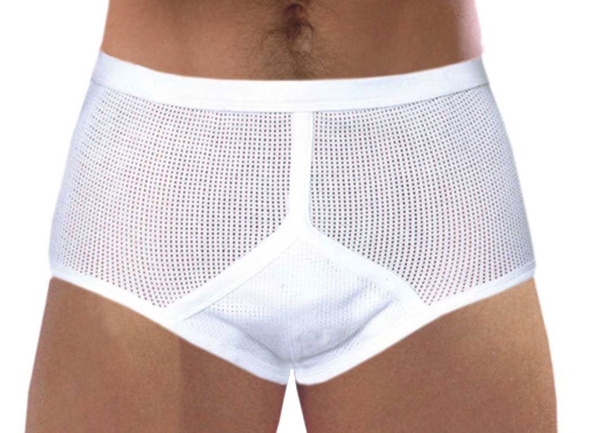 Mens Classic Eyelet Mesh Y Style Briefs Underwear 3 Pack eBay