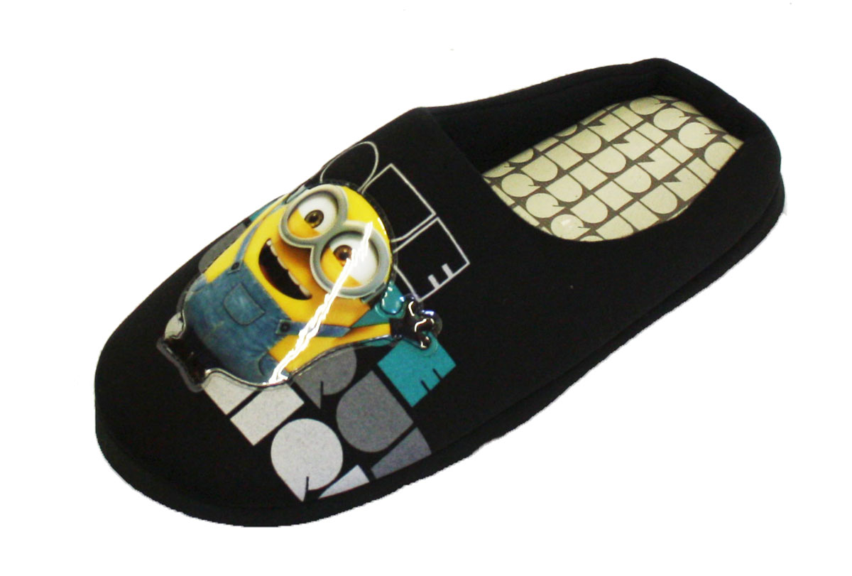 Mens Novelty Character Despicable Me Minions Bob Novelty Slip On Mule