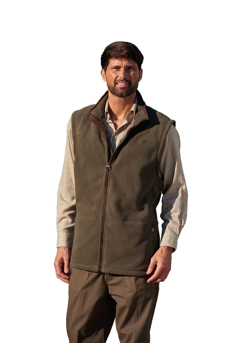 CHAMPION Da Uomo Portree in Pile Gilet imbottito in ecopelle scamosciata Trim