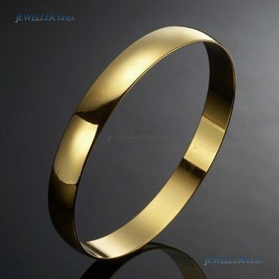 Plain 18ct Yellow Gold Layered Bangle Bangles allu_C107-Y-66 A