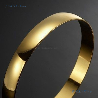 Plain 18ct Yellow Gold Layered Bangle Bangles allu_C107-Y-66 C