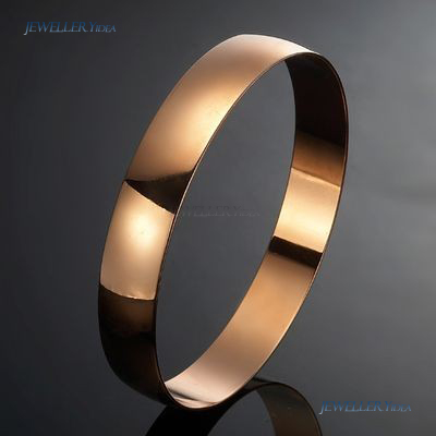 Plain 18ct Rose Gold Layered Bangle Bangles allu_C108-R-73 A Plain 18ct Rose Gold Layered Bangle Bangles allu_C108-R-73 A