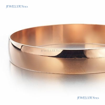 Plain 18ct Rose Gold Layered Bangle Bangles allu_C108-R-73 B Plain 18ct Rose Gold Layered Bangle Bangles allu_C108-R-73 B
