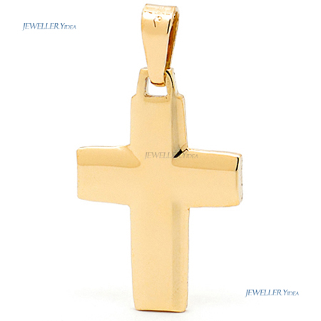 Genuine 9k 9ct Solid Yellow Gold Solid Crosses Pendant 1014_X009Y A
