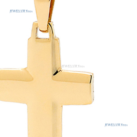 Genuine 9k 9ct Solid Yellow Gold Solid Crosses Pendant 1014_X009Y C