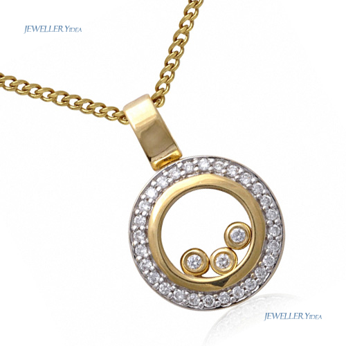 18ct Yellow Gold Other Pendants 0.15ct H/SI H/SI Round Brilliant Diamond 1.2cm prot_PFLOATRND C 18ct Yellow Gold Other Pendants 0.15ct H/SI H/SI Round Brilliant Diamond 1.2cm prot_PFLOATRND C