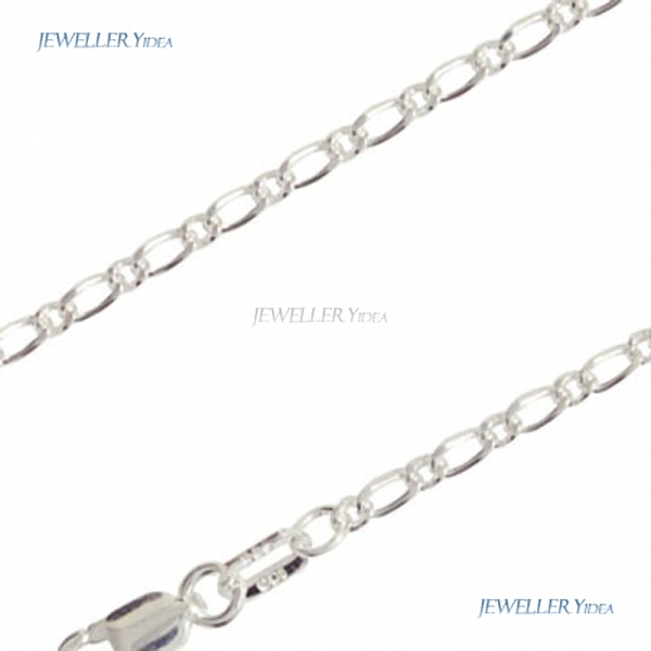 New 925 Sterling Silver Figaro Link Necklace 50 cm Bee Chain Sterling Silver Lobster Claw Clasps Chain Silver Necklace 1400050 B New 925 Sterling Silver Figaro Link Necklace 50 cm Bee Chain Sterling Silver Lobster Claw Clasps Chain Silver Necklace 1400050 B