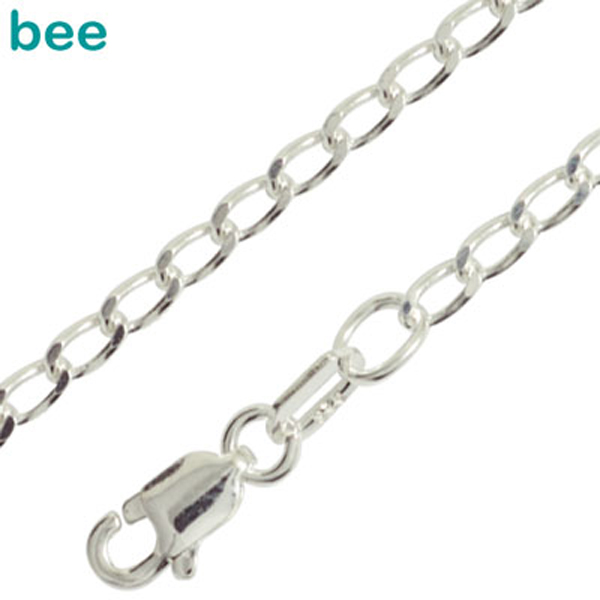 New 925 Sterling Silver Curb Link Bracelet Bee Sterling Silver Curb Link Chain Bracelet Silver Bracelet 1401519 B