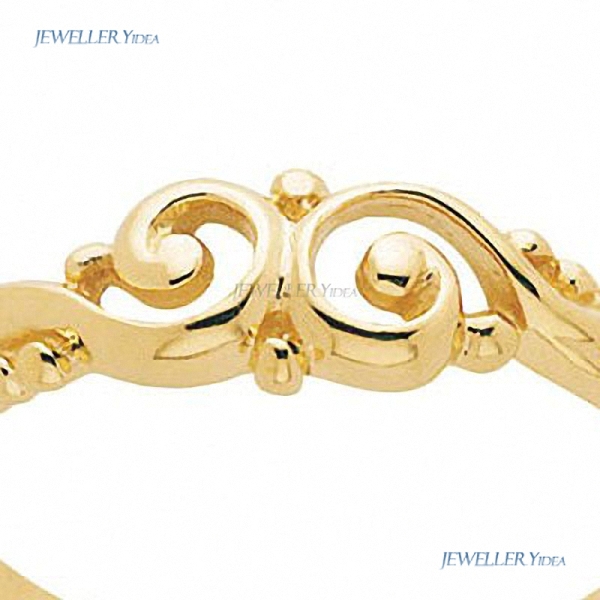 New Swirl 9ct 9K Solid Yellow Gold Ring Bee Swirl Other Rings P 7.75 41654 D