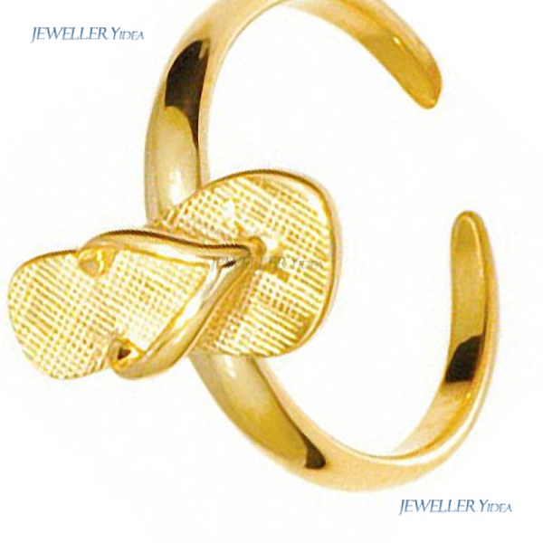 New 9ct 9K Solid Yellow Gold Aussie Thong Toe Ring Bee Toe One Size Fits All One Size Fits All 44902R C