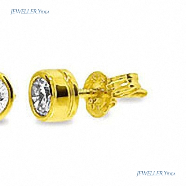 Bee 9k 9ct Yellow Gold 1 x Gold butterfly Earrings back pr Studs Earrings 0.17 carat JP2 White Mounts Bezel Setting Diamond 50116/B17 D Bee 9k 9ct Yellow Gold 1 x Gold butterfly Earrings back pr Studs Earrings 0.17 carat JP2 White Mounts Bezel Setting Diamond 50116/B17 D