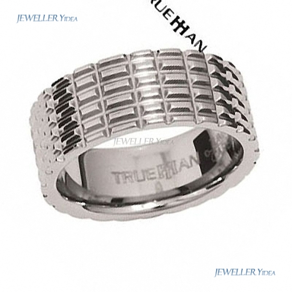 New Mens Tungsten Ring Tyre Track US Size 12 Bee Tungsten Band Trueman Carbide Mens Ring Y 12.25 81142Y B