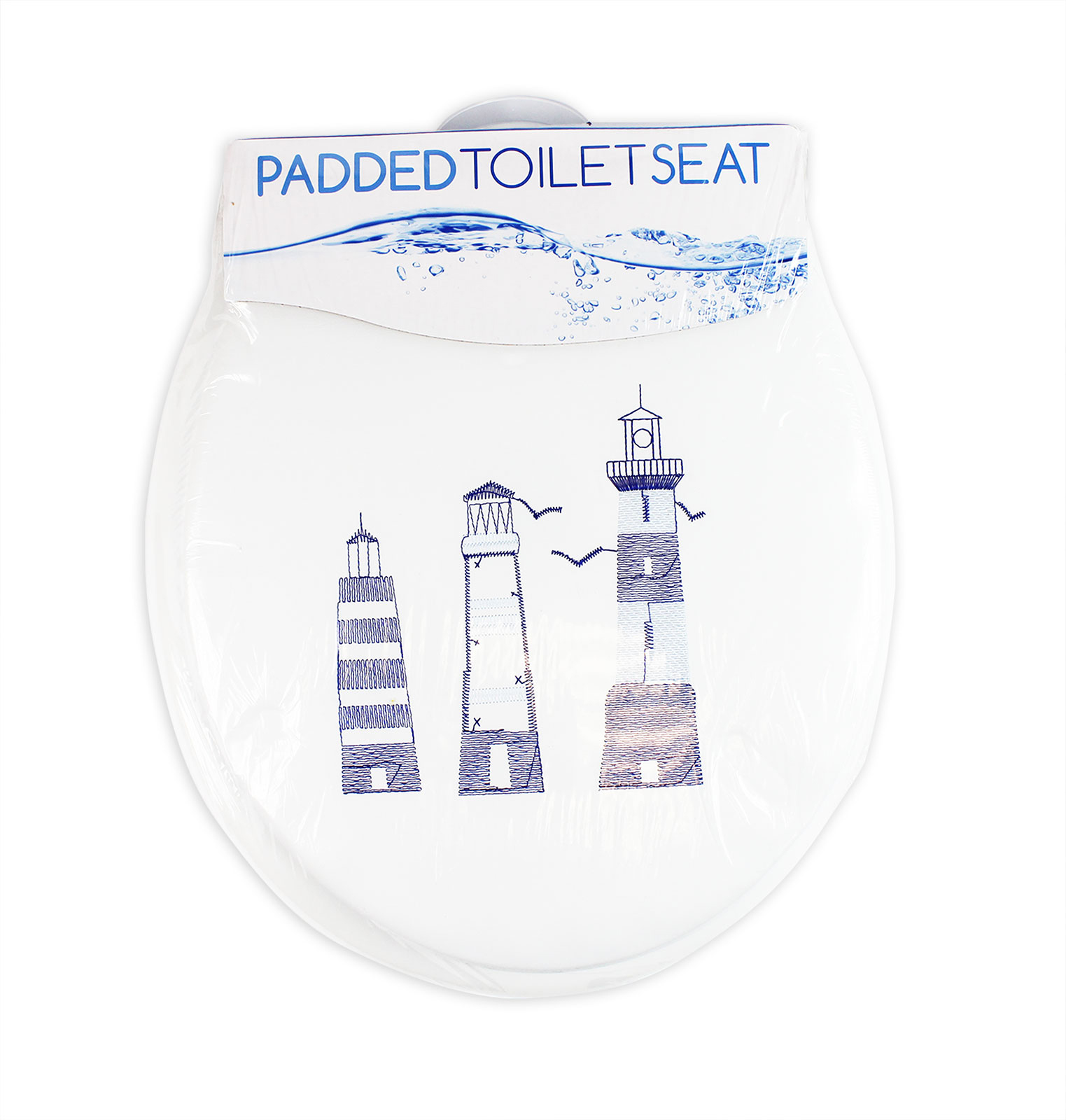 Soft Padded Toilet Seat With Embroidered Design & High Density Foam Cushioning eBay