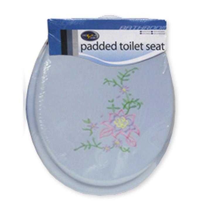 Soft Padded Toilet Seat With Embroidered Design & High Density Foam Cushioning eBay