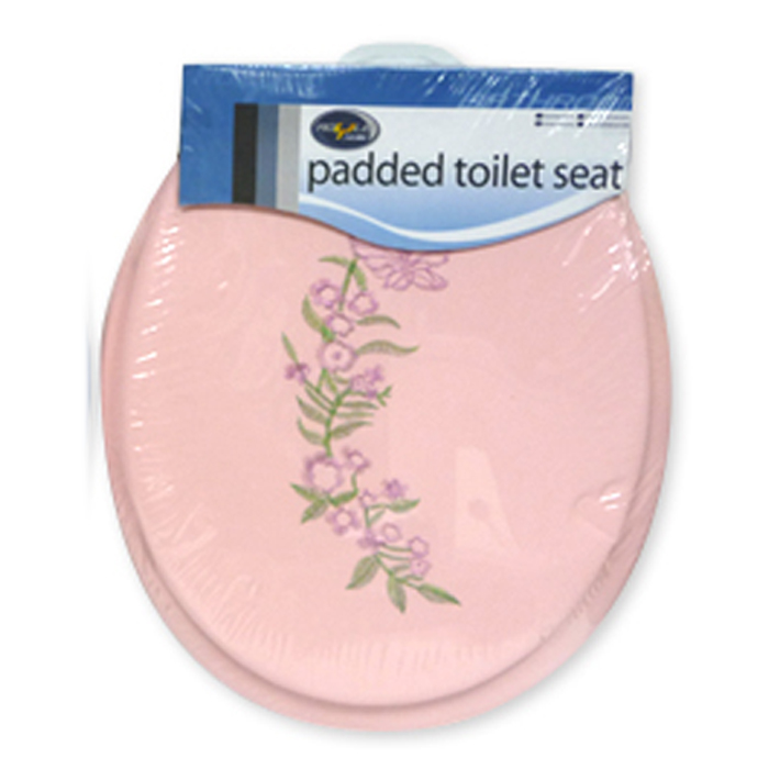 Soft Padded Toilet Seat With Embroidered Design & High Density Foam Cushioning eBay
