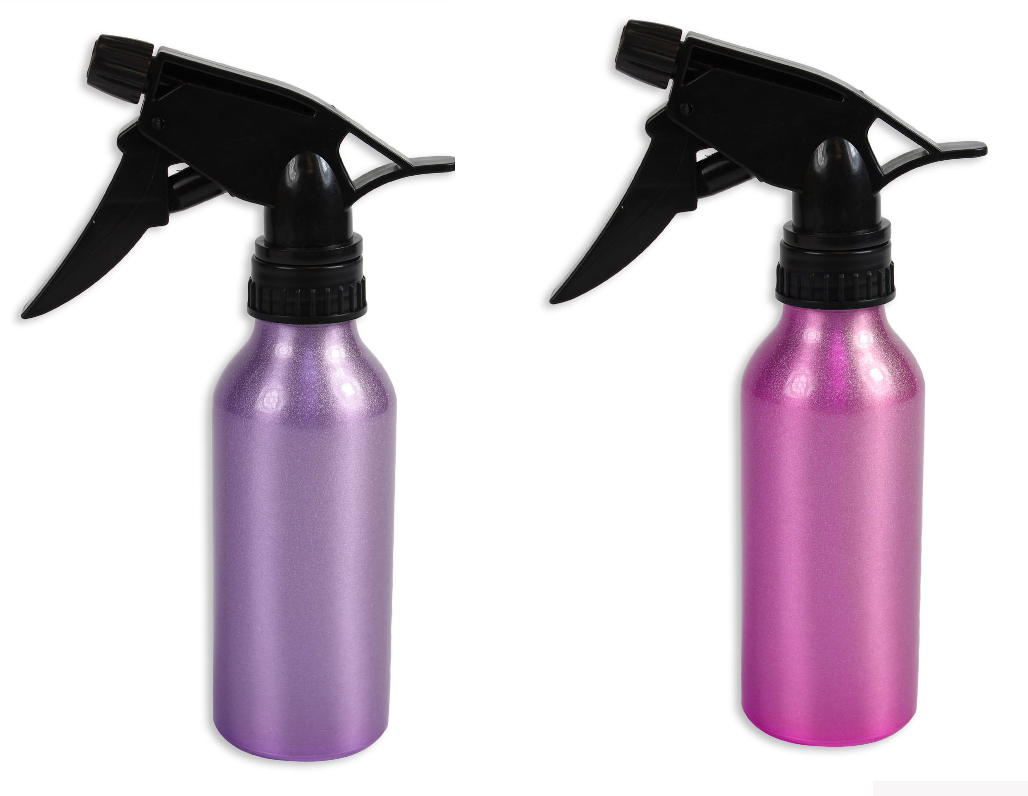 Pack of 2 Salon Spray Water Bottle Aluminium Hairdresser Travel Metallic 200ml eBay
