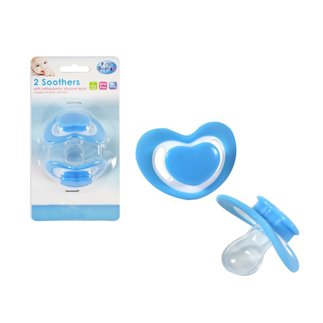 First Steps Soothers and Dummies for Baby with Cherry & Orthodontic