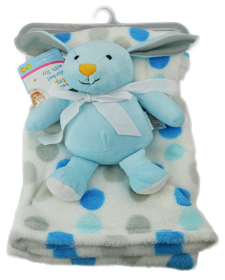 First Steps Super Soft Fleece Blanket Comfort Blanket Toy Baby 6m+ 30