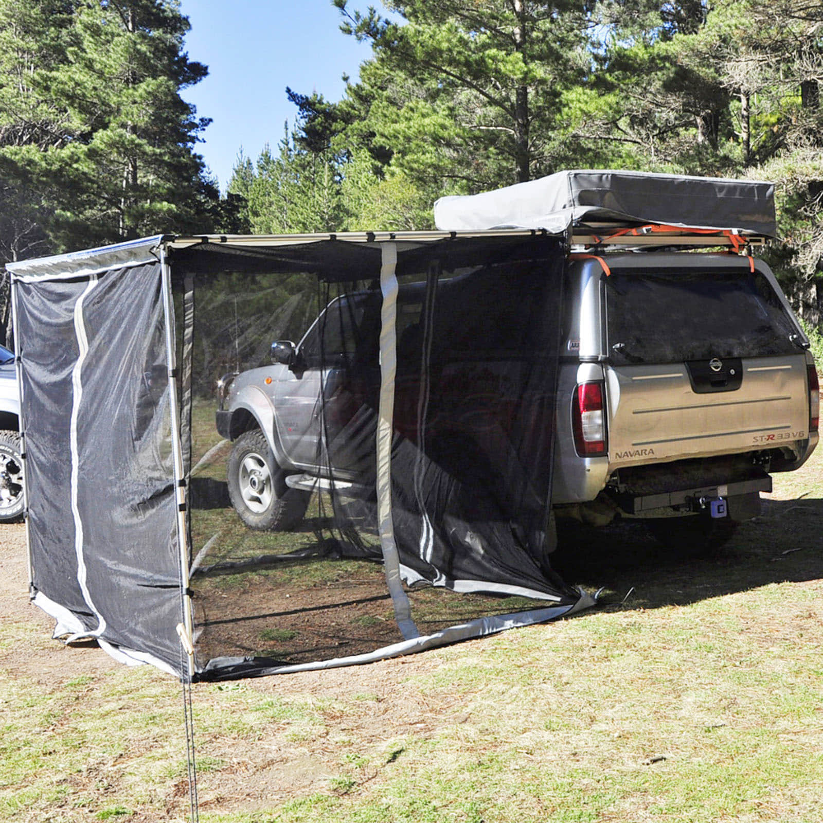 NEW Car Side Awning NET Fly MESH Shade 2.5MX2.5M 4WD 4X4 CAMPER TRAILER