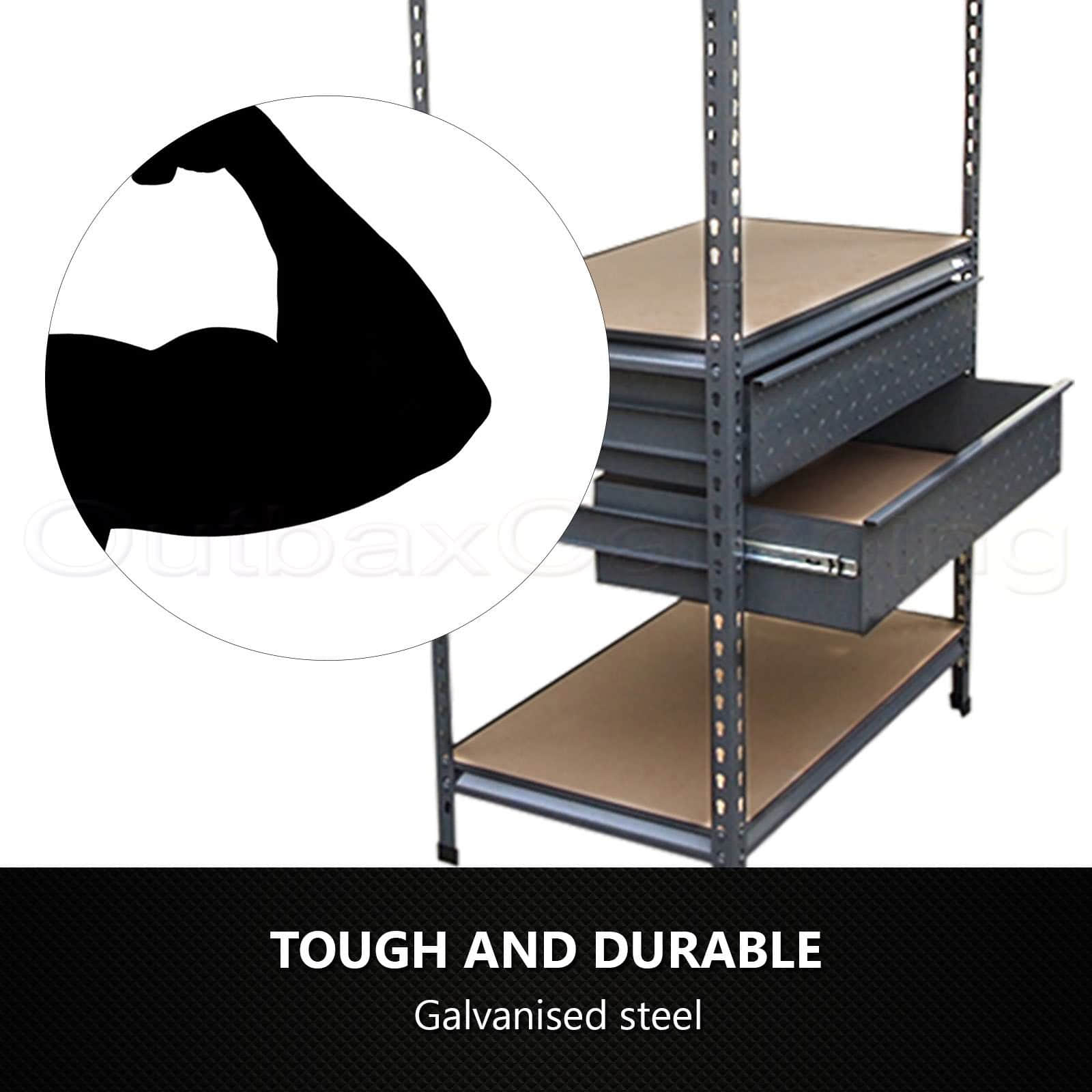 NEW Metal Shelves Garage Garden Shed HeavyDuty Storage