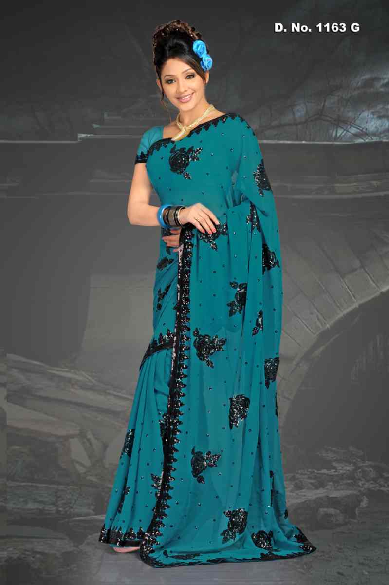 Alpa Firozi Georgette Designer Party Wear Sari saree