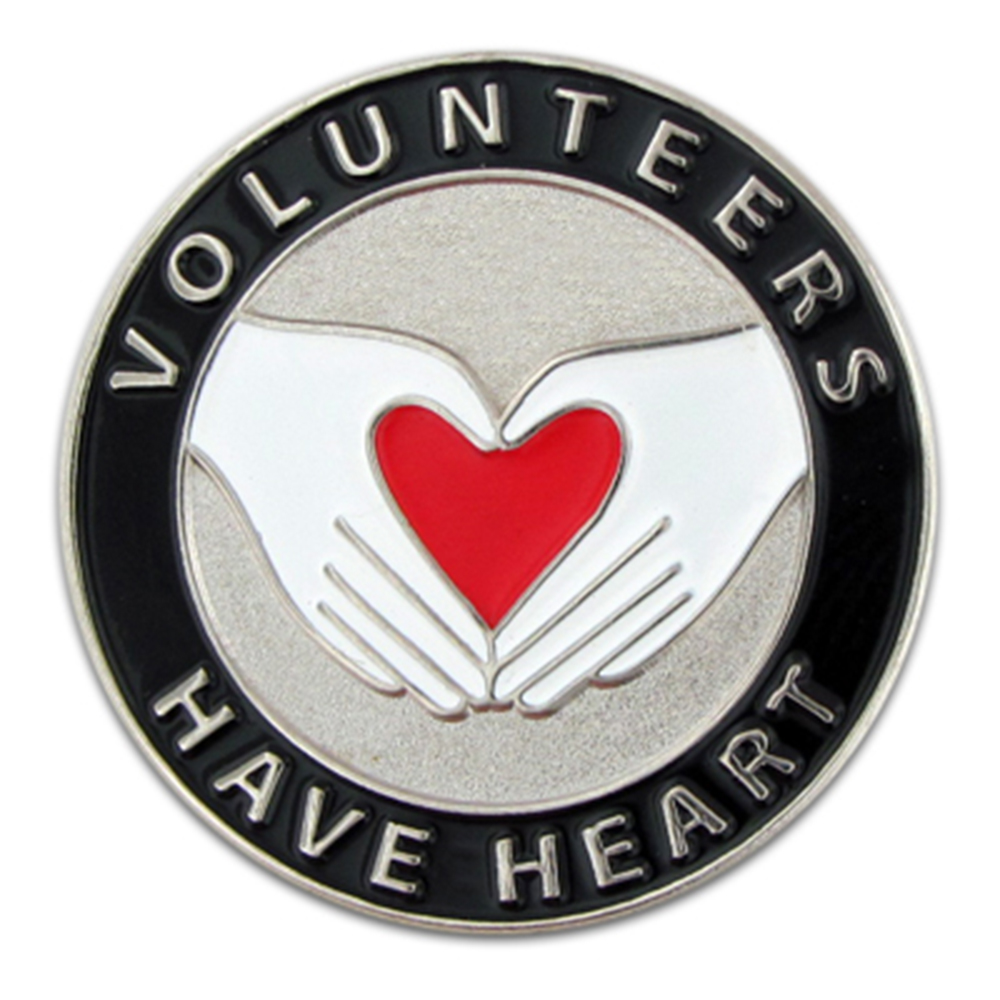 PinMart's Volunteers Have Heart Enamel Lapel Pin eBay