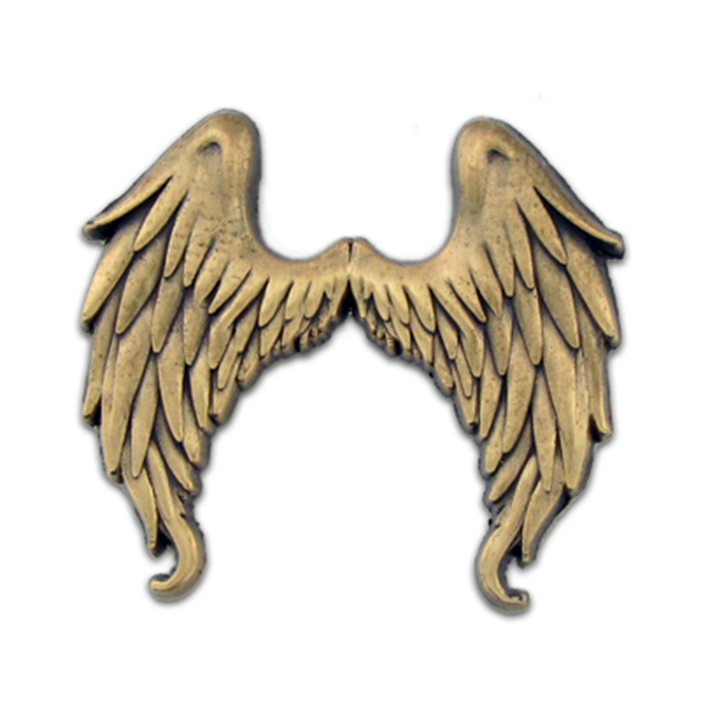 PinMart's Antique Gold Flying Angel Wings Lapel Pin eBay