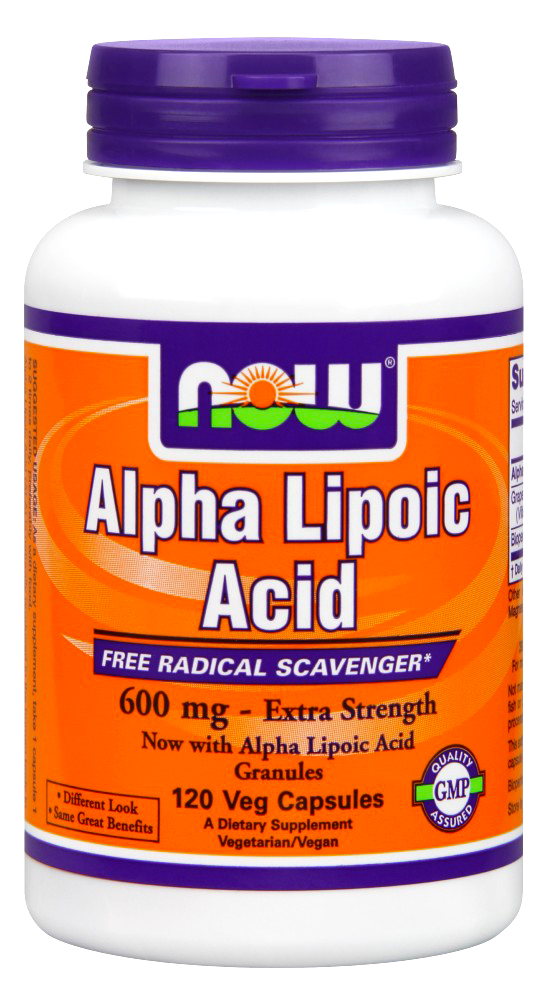 New NOW Foods Alpha Lipoic Acid 600 mg 120 Vcaps eBay