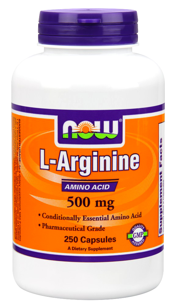 NOW Foods L Arginine 500 mg 250 Caps Energy Boost Muscle Growth