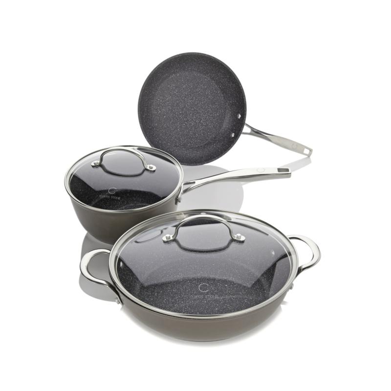 Curtis Stone Cookware Set DuraPan Nonstick 5piece Essentials