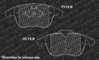 Front 2008-2015 Land Rover LR2 Rotors w//Metallic Pad OE Brakes