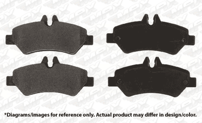 |F Rotors w//Metallic Pad Elite Brakes 07-09 Fit Dodge Sprinter 2500 R
