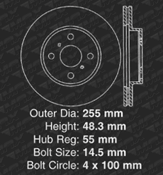 Front Brake Rotors