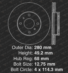 Front Brake Rotors