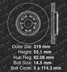 Front Brake Rotors
