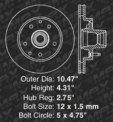 Front Brake Rotors