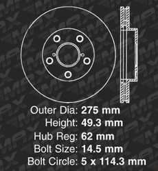 Front Brake Rotors