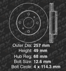 Front Brake Rotors