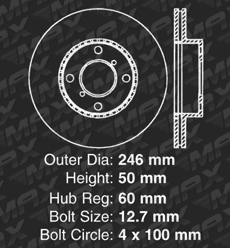 Front Brake Rotors