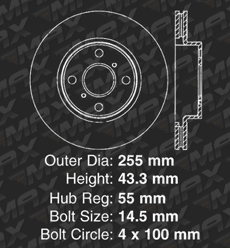 Front Brake Rotors