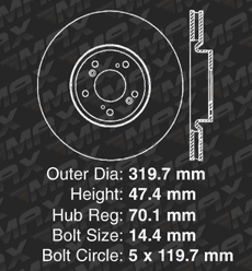 Front Brake Rotors