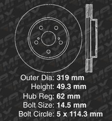 Front Brake Rotors