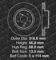Front Brake Rotors