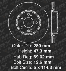 Front Brake Rotors