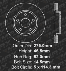 Front Brake Rotors