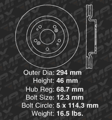 Front Brake Rotors