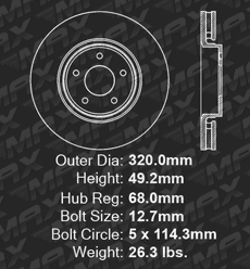 Front Brake Rotors