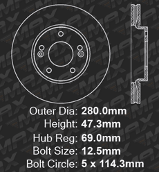 Front Brake Rotors