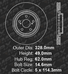 Front Brake Rotors