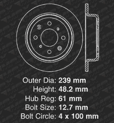 Rear Brake Rotors